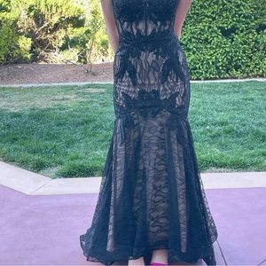 Black Lacey Prom Dress